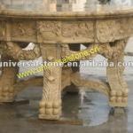 Natural Carving Statuary Stone Fireplace-MX-101