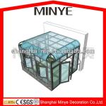 good quality small aluminum profile glass sunroom/greenroom/small glass house/garden house/warm room/show room system-MY04014