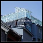 Aluminium greenhouse sun glass house-