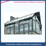 Aluminium galvanized steel frame greenhouse