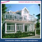 Aluminum Garden Sunroom with Laminated Glass and Tempered Insulated Glass-SHYOT009
