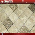 Marble tile with carving 2013 New Design, marble mosaic tile-GT-GMA848-06A