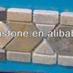 chinese natural net stone border lines-