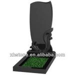 black polished tombstone in Russian Style-XH-m-01
