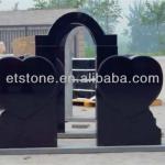 Competitive Heart Shape Shanxi black graniteTombstone Supplier-SS-TS-132