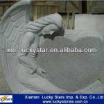 Cheap Single Weeping G603 Grey Granite Angel Tombstone-LS Tombstone