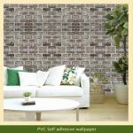 White Brick design wallpaper for wall Decor PVC material-n/a
