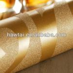 Luxury design golden pvc wallpaper on sale!-Hawtai-W001