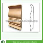 100% Poplar Wood Moulding for Home Decoration