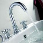 126049 3 Hole Basin Mixer Faucet