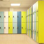 12mm school changing room HPL compact laminate locker A or Z