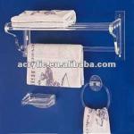 2012 elegant wall mount acrylic decorative towel rack