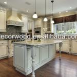 2014 New Design Cream Glazed Molding Raised Panel Kitchen Cabinet Made by China Kitchen Cabinet Factory