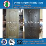 3mm melamine faced mould veneer door HDF door