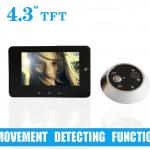 4.3&quot; Movement detecting,digital peephole viewer,digital video door viewer,digital viewer DPV-43