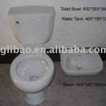 A810 & B011 Siphonic two-piece toilet, toilet bowl, sink