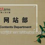 acrylic clear door sign plate