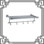 Aluminum economic aluminummetal towel rack for wall mounted HT-9013