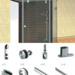 Anti Jump stainless steel Sliding Shower Door hardware J SERIES