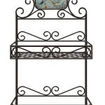 Antique metal bathroom bath towel shelf FM12A237