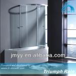 AQSC1601CL Aluminium sliding glass shower Easy clean over bath screen AQSC1601CL