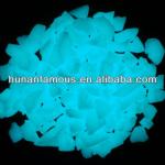 aqua blue glow crushed stone