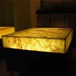 Backlit Orange Onyx Glass Kitchen Countertop Backlit Orange Onyx Glass Kitchen Countertop