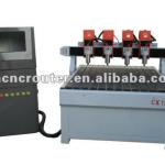 ball screw type four independent head wood engraving machine for relief