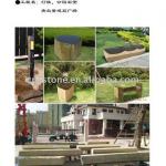 basalt stone column,black color,pillar stone
