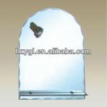 Bathroom Irregular Wavy Edge Wall Mirror with Light