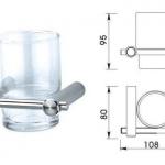 Bathroom Single Tumbler Holder, Cup Holder 9801