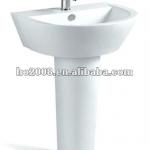 Bathroom Sinks Ceramic Sanitary Ware Hand Wash Pedestal Basin HB-8027 Pedestal Basin HB-8027