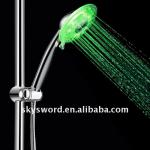 bathroom water saving shower faucet with led light
