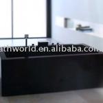 Black acrylic whirlpool bathroom bathtub