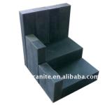 Black honed granite palisade G654-001