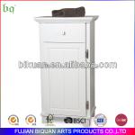 BQ new style white wooden floor cabinet with single door BQ099-0762WH floor cabinet