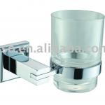 brass material chrome finish square toothbrush holder 08/5506