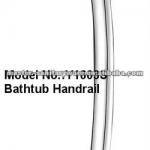 Brass tub handles, grab bar