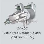 BS1139/EN74 Drop Forged Double Couper of British 48.3*48.3mm