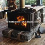 Cast Iron Indoor Wood Burning Fireplace,90-300sqm T-80