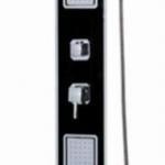 CF7627 Black Tempered Glass Shower Column Shower Panel