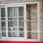 China frame profile glass sliding aluminium window with mosquito net design TJ-65