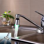 Color light 360 degree rotate led waterfall bathtub faucet