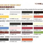 colored ceramics tile grout CG01