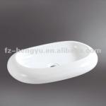 Colorful Oval Sink/ ChaoZhou Round Ceramic Art Wash Basin 7042W