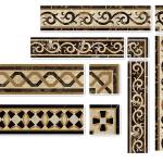 Composite marble flooring border designs marble floor border