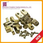 Concealed soss hinge gold finish