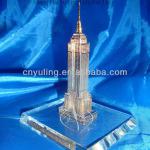 Crystal Empire State Building for handmade 3d glass building model JY32 JY32