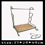 decorative antique wood metal hot sale home towel rack 30838