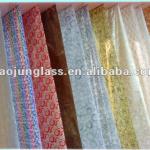 Decorative material for artistic laminated glass